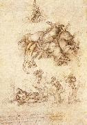 Michelangelo Buonarroti The Fall of Phaeton oil painting